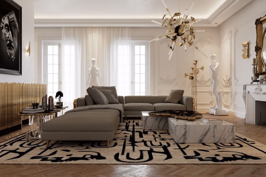 Thảm trải sàn phòng khách đẹp