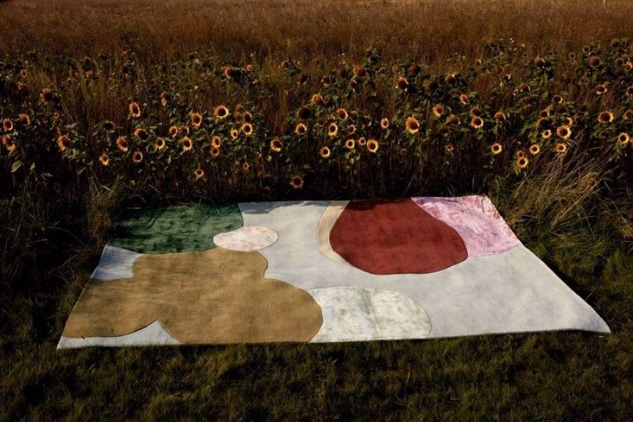 Cảm hứng sáng tạo thảm thủ công Sleeping Flower