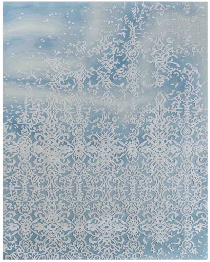 Thảm dệt thủ công Bleu Lace - Thảm Rug Art đẹp, cao cấp