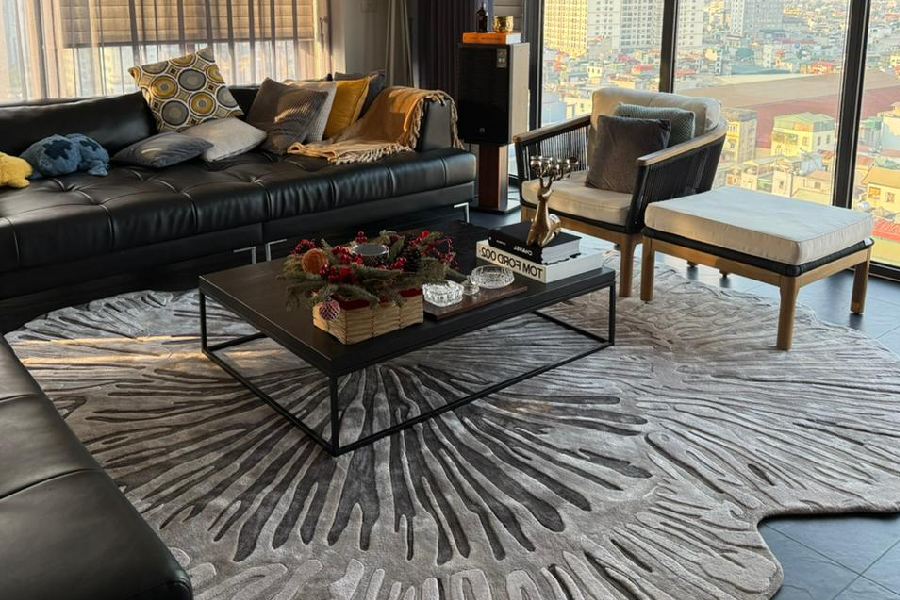 Sự hiện diện tinh tế của thảm dệt thủ công Botanica