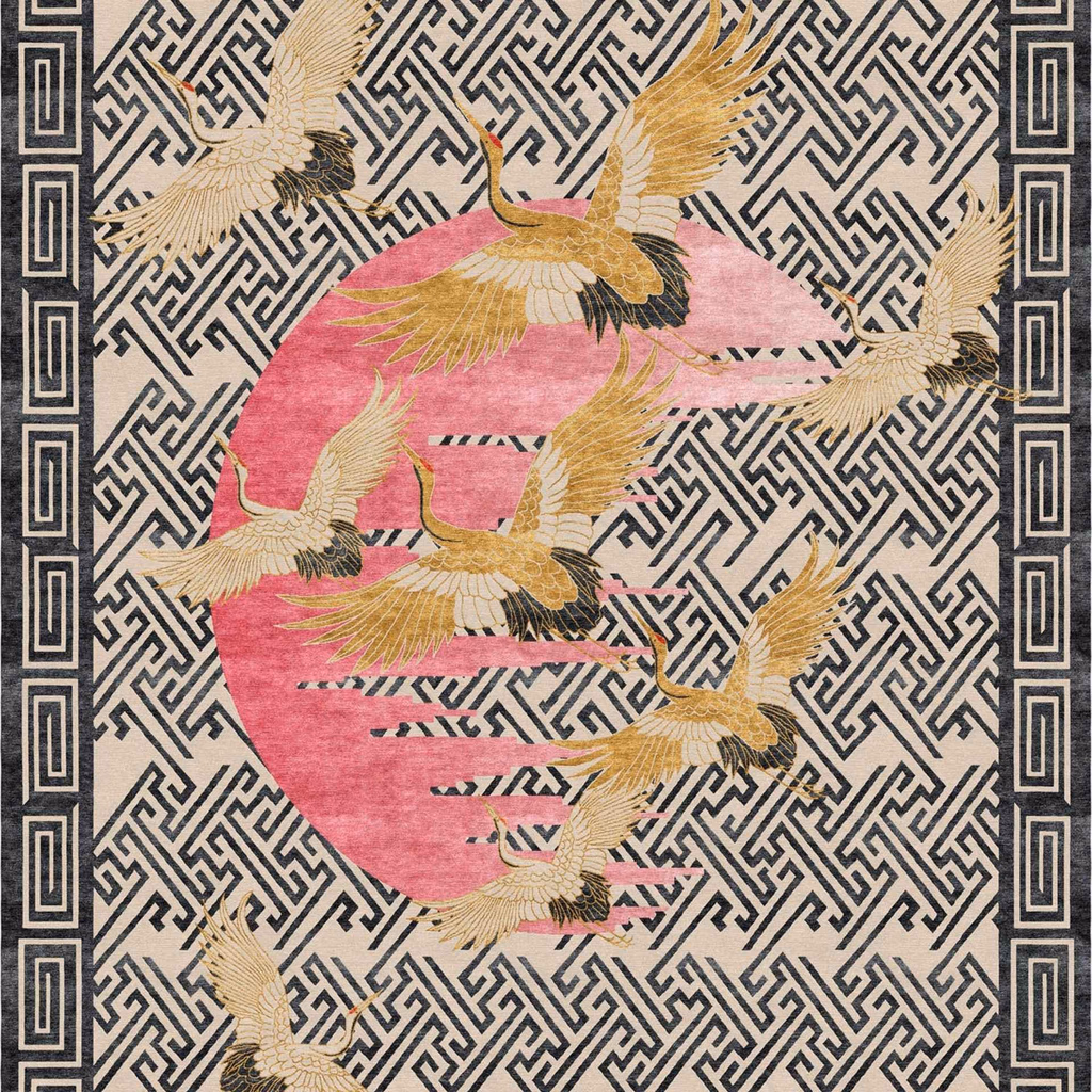 Thảm dệt thủ công Pink Moon - Thảm Rug Art cao cấp