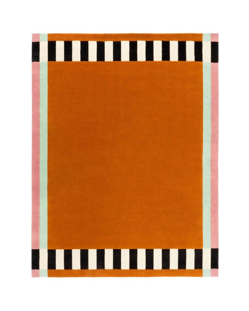 Thảm dệt thủ công Strict Rayures Rectangle