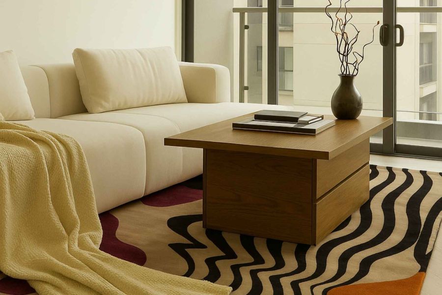 Thảm Abstract Odyssey Rug Art thảm trải sàn phòng khách 2mx3m