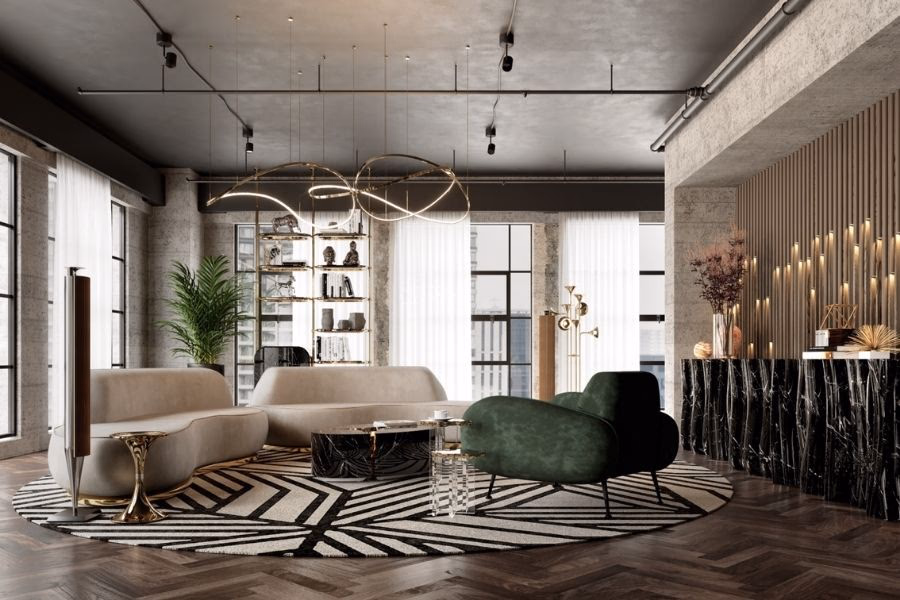 thảm trải sofa phòng khách