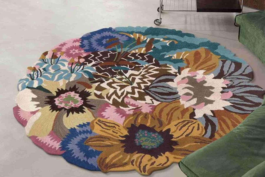 Mẫu thảm tròn điểm nhấn ấm áp cho bất kỳ không gian nào