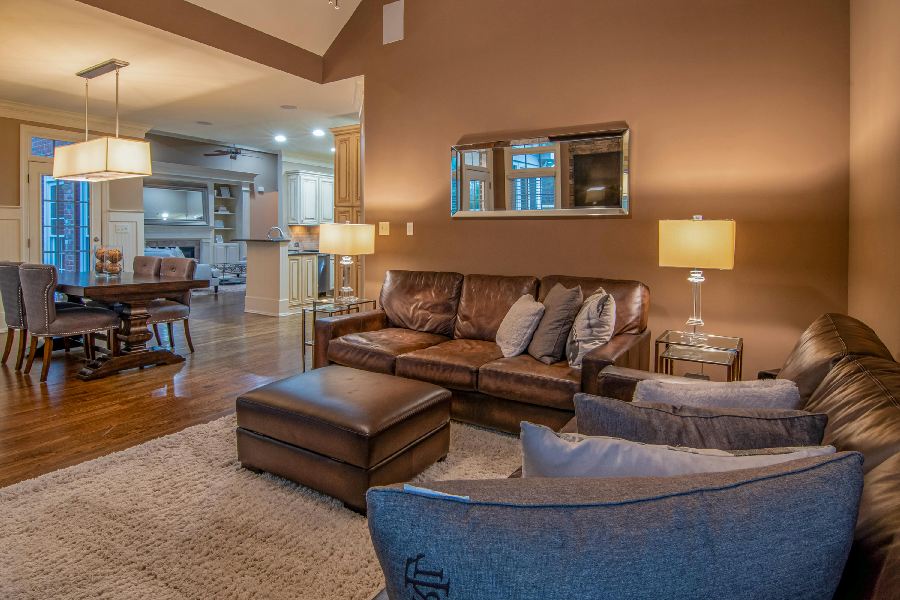 thảm lông trải sàn phòng khách