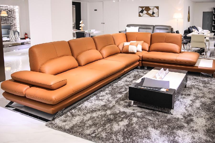 Thảm trải sàn phòng khách lông loang màu Gradient – Hiệu ứng thị giác hiện đại