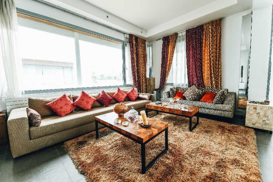 Thảm phòng khách 3x4m dệt lông xù