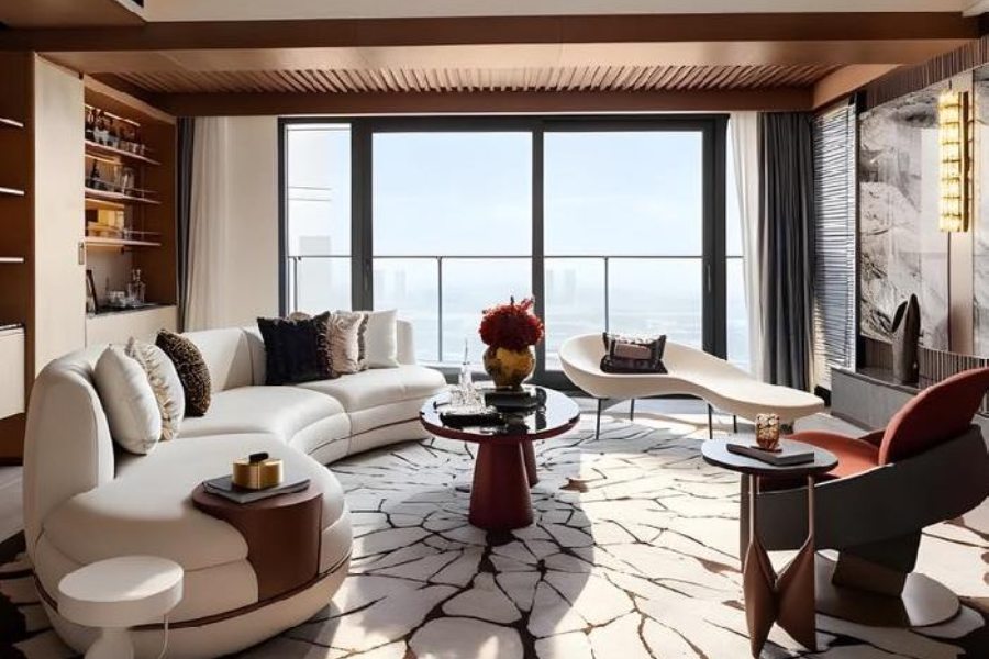 Thảm phòng khách phong cách Bắc Âu 3mx4m