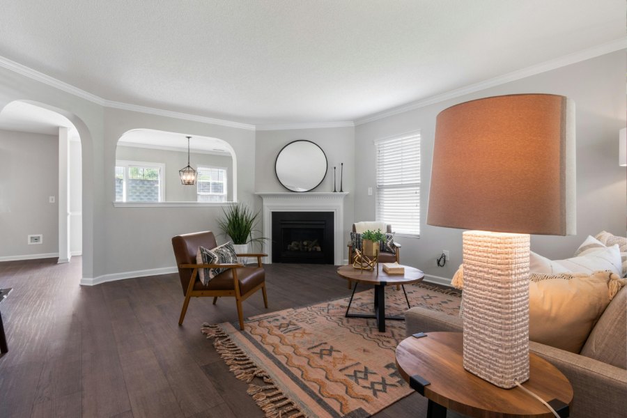 Thảm cotton dệt phẳng phong cách Bắc Âu 