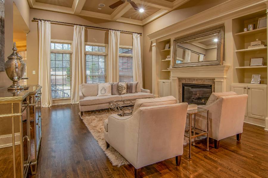 thảm phòng khách phong cách Bắc Âu