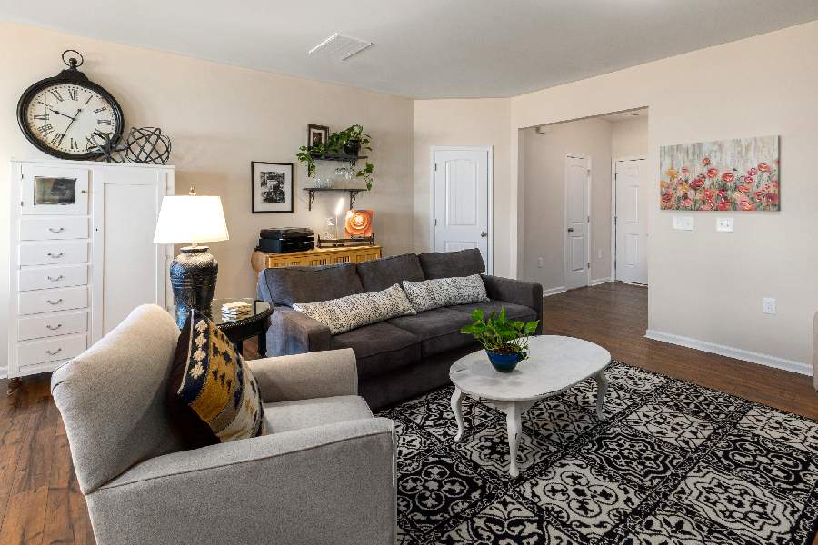 Thảm họa tiết đen – trắng Scandinavian