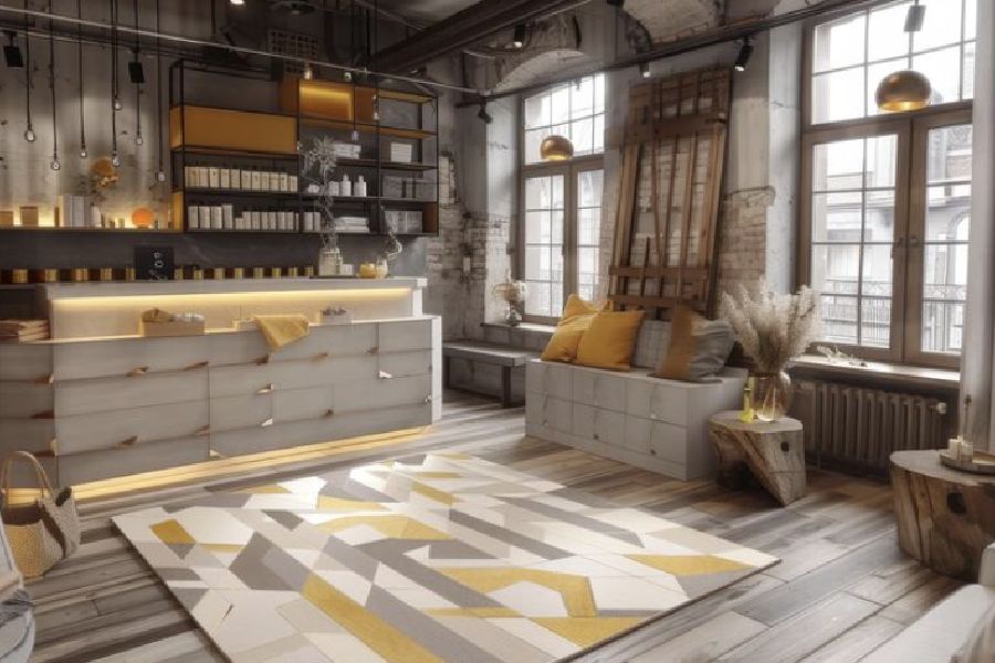 Chọn thảm decor cho quán cà phê