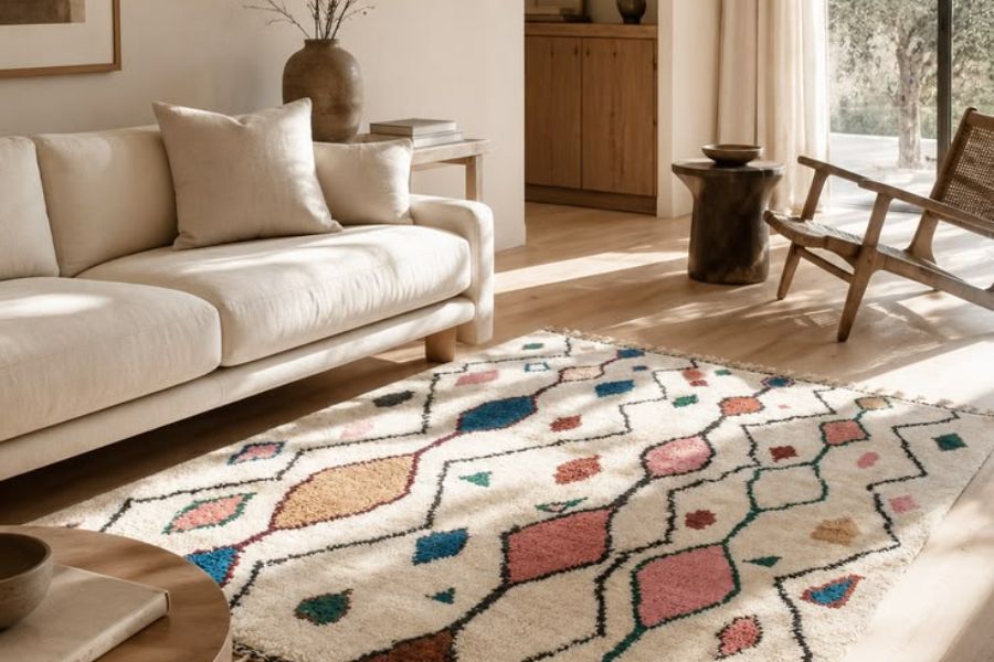 Mẫu thảm trải sàn mùa hè họa tiết Maroc 8