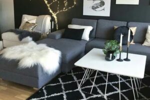 Sofa màu xám phối thảm màu gì đẹp