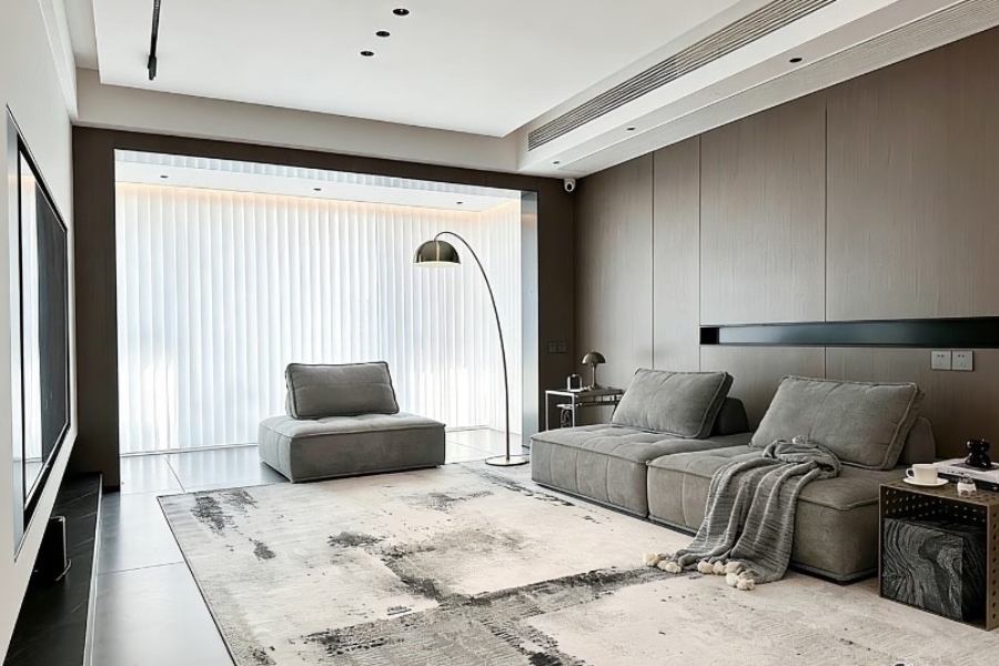 Sofa màu xám phối thảm màu gì đẹp