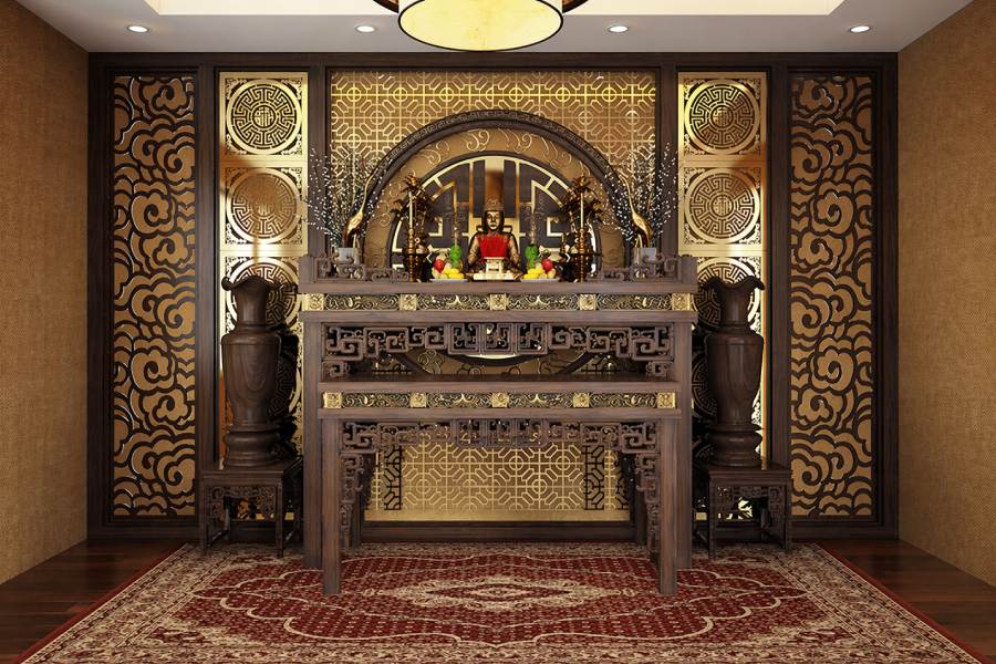 thảm trải phòng thờ