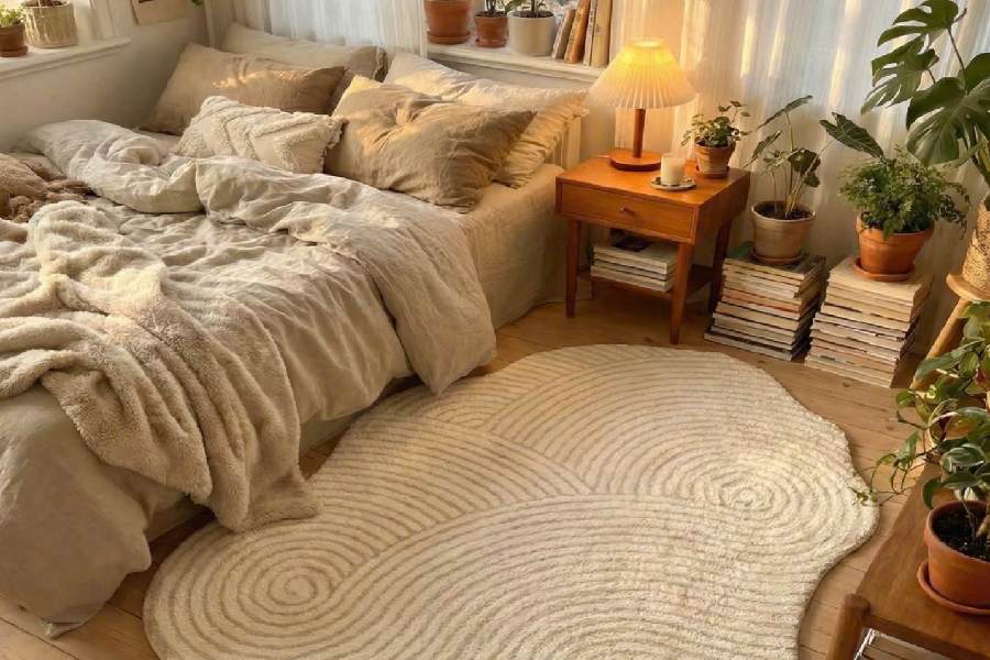 Màu sắc và họa tiết thảm chân giường