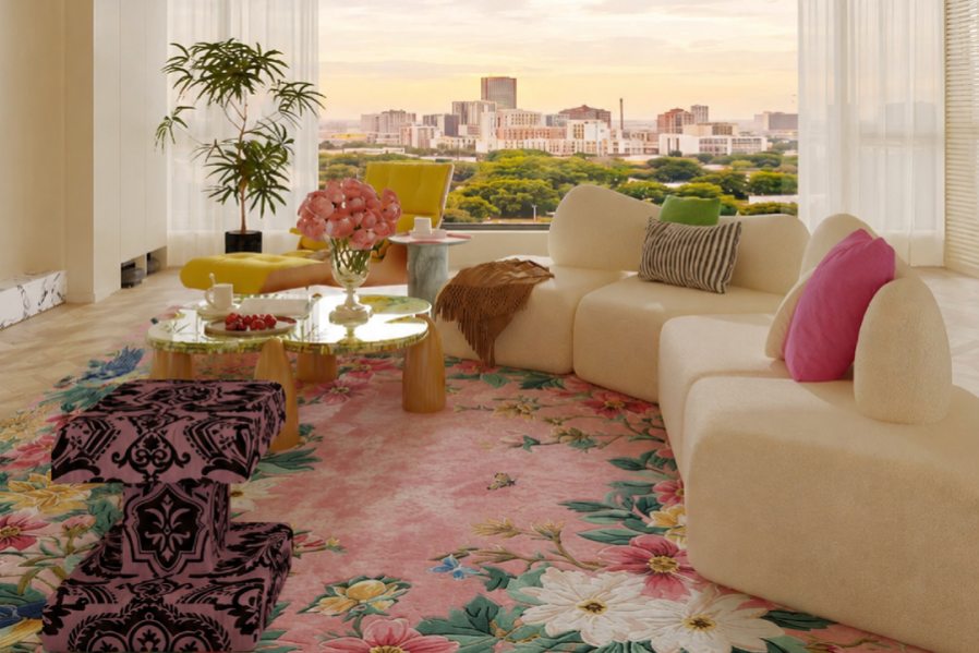 Thảm dệt tay là gì? Mẫu thảm dệt tay trong BST Chinoiseries