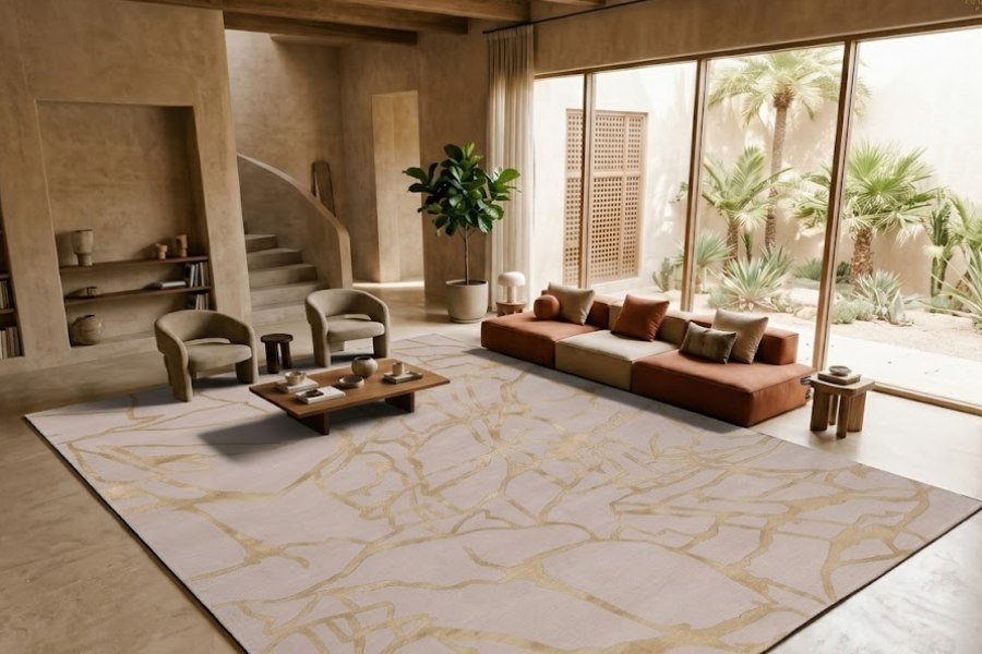 thảm dệt thủ công cho biệt thự luxury sang trọng