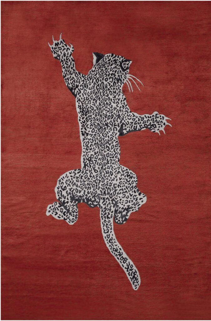 Thảm dệt thủ công Climbing Tiger 3