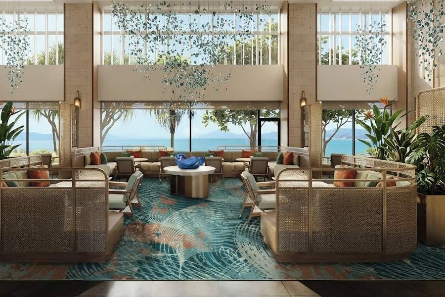 mẫu thảm dệt thủ công resort nghỉ dưỡng 