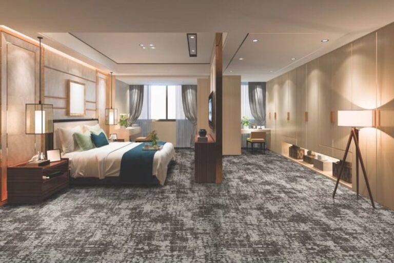 Thảm trải sàn phòng nghỉ khách sạn: Tiêu chí chọn thảm đẹp bền