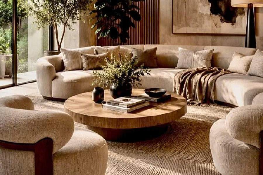 Có nên mua thảm sofa phòng khách lông ngắn 2