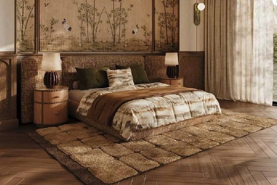 mẫu thảm dệt thủ công trang trí phòng ngủ đẹp ấn tượng 1