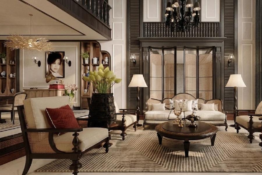 Thảm trải sàn phong cách Indochine
