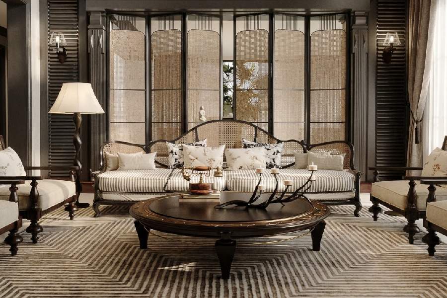 Thảm trải sàn phong cách Indochine: Hoài niệm và sang trọng