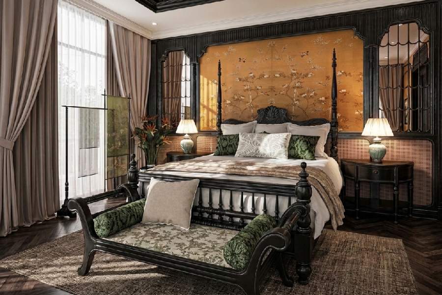Thảm trải sàn phong cách Indochine