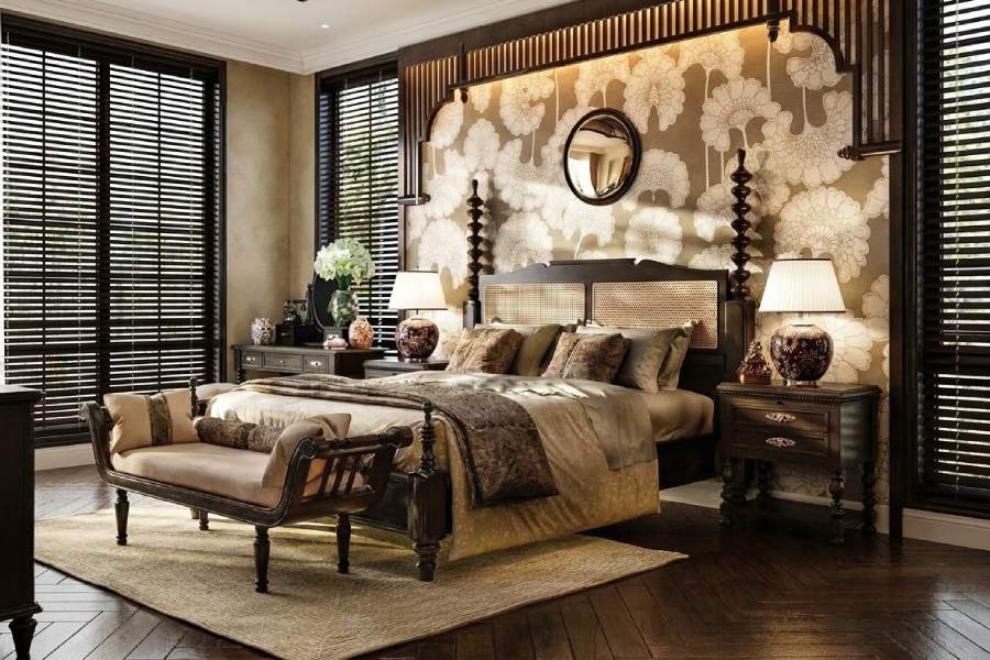 Thảm trải sàn phong cách Indochine
