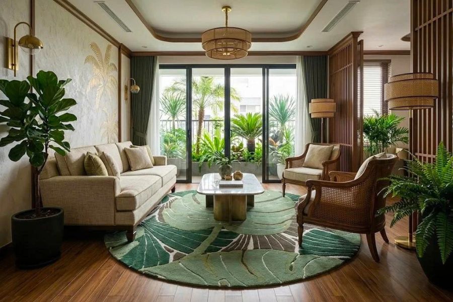 Cách chọn thảm phong cách Tropical đúng chuẩn 66