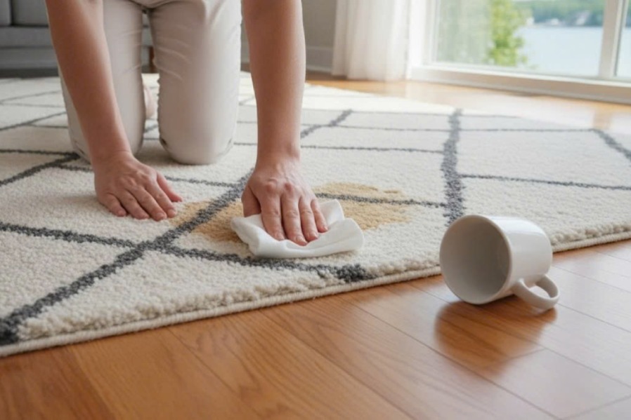 Thảm trải sàn chất liệu nào dễ vệ sinh 5