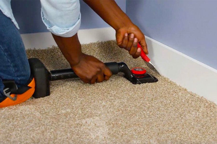 cách dán thảm trải sàn tại nhà đúng kỹ thuật 3