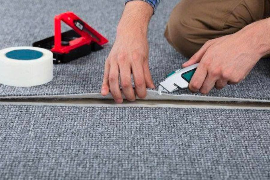 Hướng dẫn cách dán thảm trải sàn tại nhà đúng kỹ thuật 5